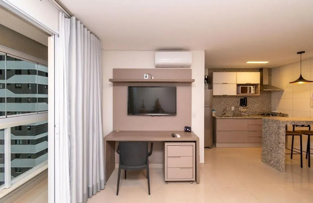 Flat No Setor Bueno Com Varanda -Th1505-1