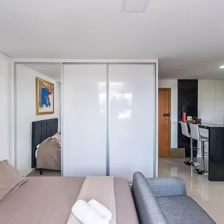 Flat Estiloso Com Vista Para Piscina Do The Expression - Setor Bueno - Th606-2
