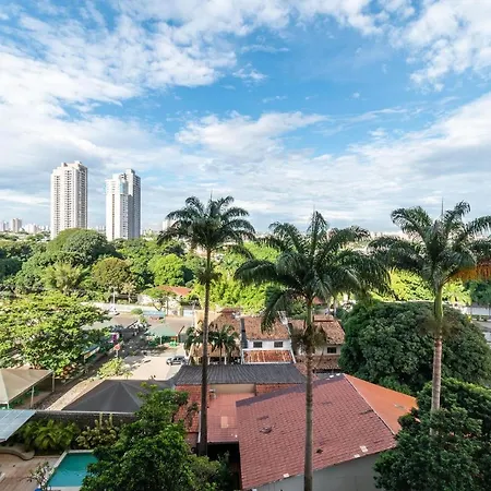 Flat Estiloso Com Vista Para Piscina Do The Expression - Setor Bueno - Th606-3