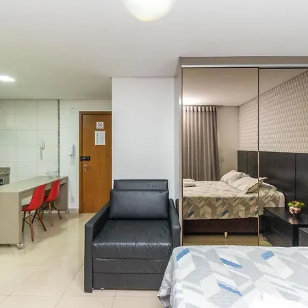 Flat Completo - Andar Alto - Setor Bueno - Ed The Expression - Wi-Fi - Garagem - Th2205-2