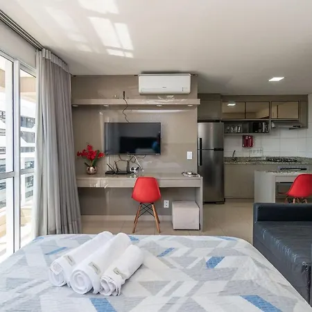 Flat Completo - Andar Alto - Setor Bueno - Ed The Expression - Wi-Fi - Garagem - Th2205-3