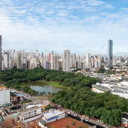 Flat No Ed Walk Bueno - Setor Bueno - Ao Lado Do Goiania Shopping - Wb2405- Andar Alto-2